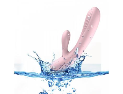Silikonowy Wibrator B-Series Różowy USB 10 Funkcji z Podgrzewaniem - 7